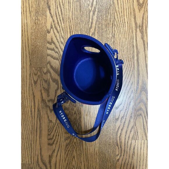 HydroJug Insulating Half Gallon Sleeve Navy Blue Floral Design‎ with Strap - Picture 3 of 5